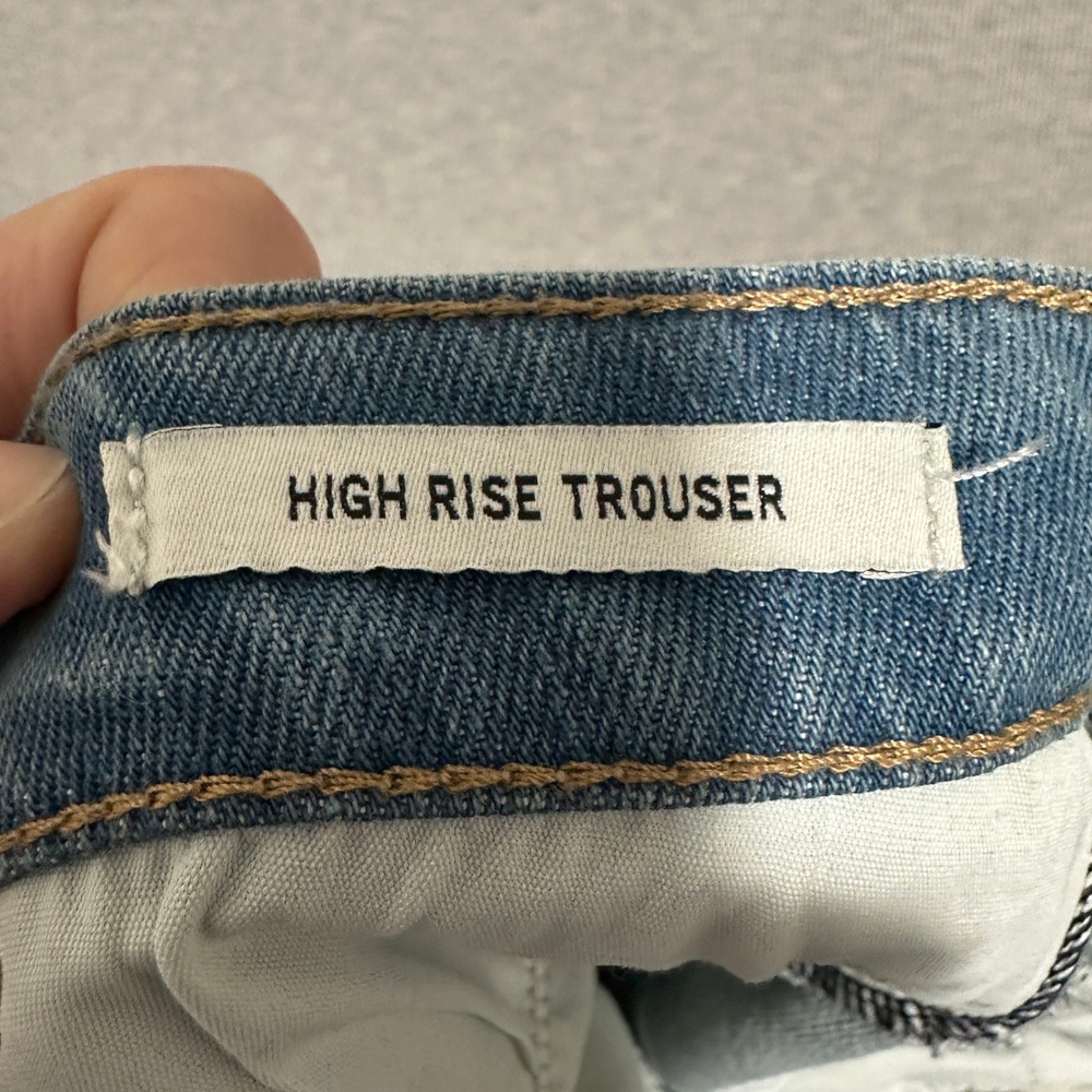 Wrangler Retro High Rise Trouser Flare Jeans Womens 30x30 Medium Wash Blue Denim - Picture 3 of 14